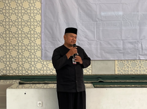 Sambutan Sekretaris Kelurahan Bojongsari, Yudi Samanhudi, M.Pd.(Sumber: Redaksi SatuImpresi)